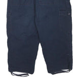 CLEO Womens Shorts Blue Cargo M W29 Cotton Blend Drawstring Casual