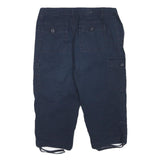 CLEO Womens Shorts Blue Cargo M W29 Cotton Blend Drawstring Casual