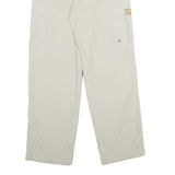 ALLSPORT Womens Nylon White Regular Straight Trousers W26 L30 Outdoor Zip