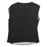 TED BAKER Womens Black Printed Sleeveless Round Neck Top S Viscose Blend