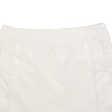 ADIDAS Womens White Skort Sportswear Casual Polyester Blend Woven Short M