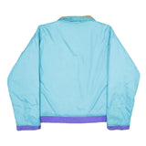 WOOLRICH Mens Blue & Purple Reversible Nylon Zip Jacket L Lightweight Casual