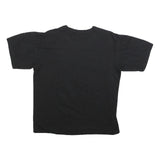 ISLANDS Womens Black Sandugo Graphic T-Shirt L Short Sleeve Crew Neck Casual