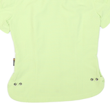JACK WOLFSKIN Womens Green Outdoor Shirt UK 10 Polyester Blend Short Sleeve
