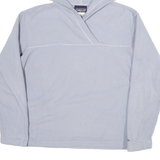 PATAGONIA Womens Light Blue Pullover Hoodie L Soft Lightweight Fleece Casual