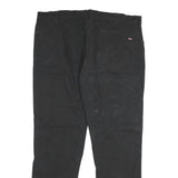 DICKIES Mens Black Regular Straight Denim W40 L32 Workwear Cotton Blend Zip