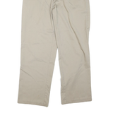 DOCKERS Mens Cotton Beige Regular Straight Trousers W33 L30 Classic Comfort