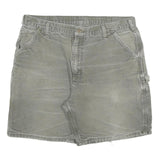 CARHARTT Mens Shorts Grey Casual Cotton Blend XL W38 Workwear Cargo Pockets
