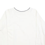 H20 SPORTSWEAR Womens White Crew Neck Sweatshirt L Casual Cotton Blend Top