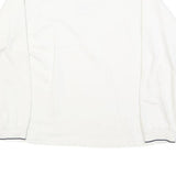 H20 SPORTSWEAR Womens White Crew Neck Sweatshirt L Casual Cotton Blend Top