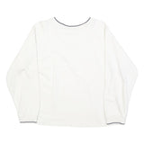 H20 SPORTSWEAR Womens White Crew Neck Sweatshirt L Casual Cotton Blend Top