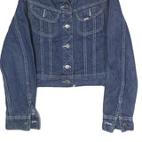 LEE Womens Blue Denim Jacket M Cotton Button Closure Classic Fit Casual