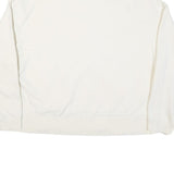 CALVIN KLEIN Womens White Quarter Zip XL Sweatshirt Cotton Blend Pullover