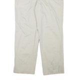 NAUTICA Mens Relaxed Cotton Blend Beige Trousers W34 L29 Zip Closure Casual