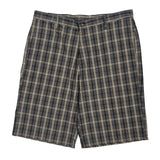 Dickies Checked Shorts - 34W 11L Grey Cotton