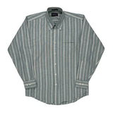 Gant Striped Shirt - Medium Gray Cotton Blend