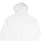 CHAMPION Mens White Cotton Blend Pullover Hoodie S Logo Sweatshirt
