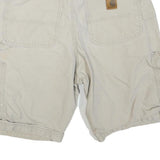 CARHARTT Mens Shorts Beige Casual S W30 Cotton Blend Durable Workwear