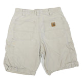 CARHARTT Mens Shorts Beige Casual S W30 Cotton Blend Durable Workwear