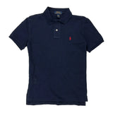 Age 8-9 Polo By Ralph Lauren Polo Shirt - Medium Navy Cotton