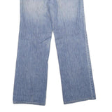 BLANC Womens Regular Light Blue Denim Straight Jeans W30 L28 Beaded Detail