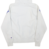 CHAMPION REVERSE WEAVE Mens White Hoodie M Cotton Blend Classic Pullover