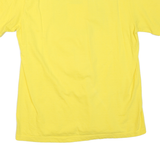 NIKE Mens Yellow Cotton Blend Graphic T-Shirt M Short Sleeve Crew Neck Sport