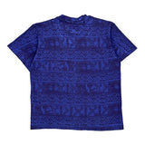 Gecko Single Stitch T-Shirt - Large Blue Cotton