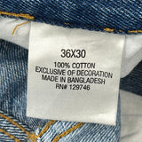 Blue Mountain Carpenter Pants - 36W 30L Blue Cotton