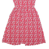 CATH KIDSTON Womens Red Cherry Print Day Dress Cotton Blend Short Sleeve XS