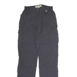 O.C.K Womens Polyester Grey Regular Zip Trousers W26 L32 Practical Comfortable