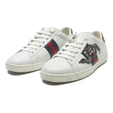 GUCCI Ace Womens Trainers White & Blue & Red Synthetic UK 7 Designer Luxury