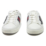 GUCCI Ace Womens Trainers White & Blue & Red Synthetic UK 7 Designer Luxury