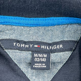 Age 12-14 Tommy Hilfiger Graphic Polo Shirt - Medium Blue Cotton