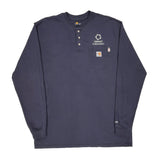 Comed Carhartt Long Sleeve T-Shirt - XL Navy Cotton