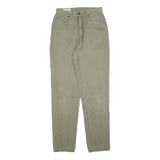 EDDIE BAUER Womens Slim Fit Jeans Beige Denim W26 L32 Classic Zip Pockets