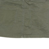 RSQ Womens Green Cotton Blend Mini Skirt Belted Casual Stretch M