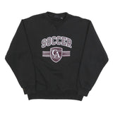 PENNANT Mens Black Soccer Crew Neck M Cotton Blend Casual Sweatshirt