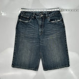Machine Denim Shorts - 30W 12L Dark Wash Cotton