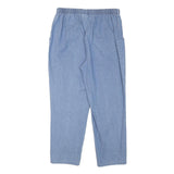 CASCADE Womens Jeans Blue Relaxed Straight Denim Light W29 L25 Elastic Waistband