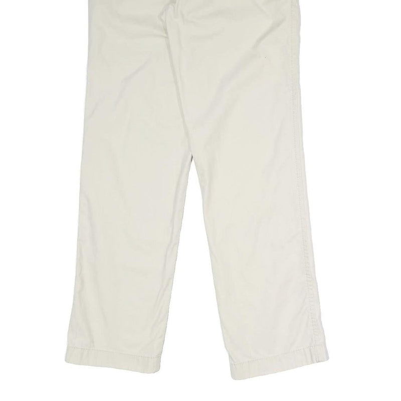 TOMMY HILFIGER Mens Cotton Blend Beige Regular Fit Straight Leg Trousers W32 L32