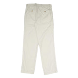 TOMMY HILFIGER Mens Cotton Blend Beige Regular Fit Straight Leg Trousers W32 L32