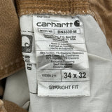Carhartt Carpenter Pants - 33W 31L Brown Cotton