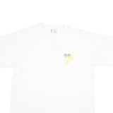 JOSTENS Mens White Graphic T-Shirt XL Short Sleeve Crew Neck Cotton Blend