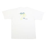 JOSTENS Mens White Graphic T-Shirt XL Short Sleeve Crew Neck Cotton Blend