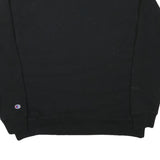 CHAMPION Mens Black Crew Neck XL Logo Print Cotton Blend Sweatshirt