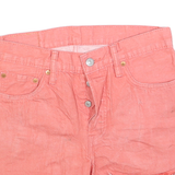 LEVI'S Womens Shorts Pink Casual Cut-Off M W29 Cotton Summer Beachwear