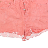 LEVI'S Womens Shorts Pink Casual Cut-Off M W29 Cotton Summer Beachwear
