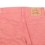 LEVI'S Womens Shorts Pink Casual Cut-Off M W29 Cotton Summer Beachwear