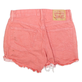 LEVI'S Womens Shorts Pink Casual Cut-Off M W29 Cotton Summer Beachwear